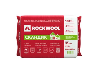 Утеплитель Rockwool Лайт Баттс Скандик